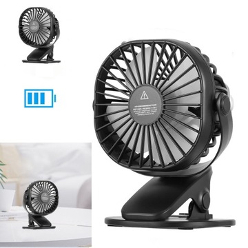ОФИСНЫЙ НАСТОЛЬНЫЙ ВЕНТИЛЯТОР ДЛЯ ОФИСА В СПАЛЬНЕ, 3 СКОРОСТИ С ЗАЖИМОМ