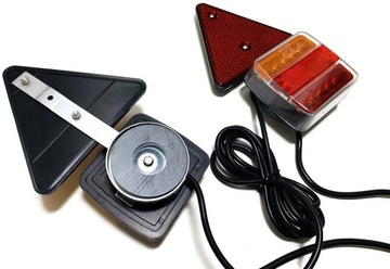 СВЕТОДИОДНЫЕ КОМБИНИРОВАННЫЕ ЛАМПЫ ЗАДНИЙ МАГНИТ ТРЕУГОЛЬНЫЙ КАБЕЛЬНЫЙ РАЗЪЕМ