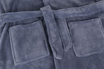 SZLAFROK MĘSKI SZARY GRUBY MIĘSISTY ROZ.L A100