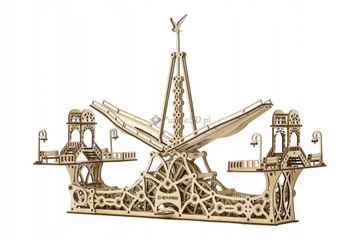 Most dla Pieszych mechaniczne, drewniane puzzle 3D