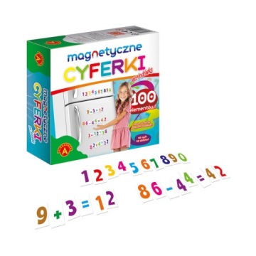 CYFERKI MAGNETYCZNE + Działania 100 el ALEXANDER