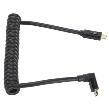 КАБЕЛЬ СПИРАЛЬНОЙ ПРУЖИНЫ USB-C ДЛЯ БЫСТРОЙ ЗАРЯДКИ USB ТИПА C, 1 М