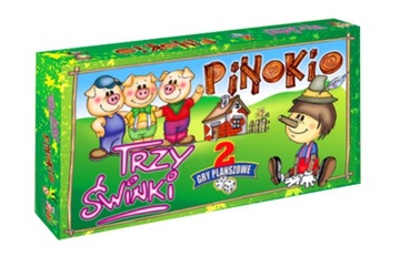 GRA PINOKIO TRZY ŚWINKI 2 GRY PLANSZOWE