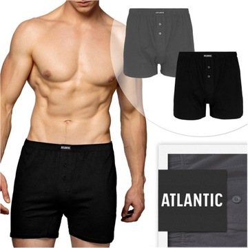 Bokserki męskie luźne mix ATLANTIC 100% bawełn XXL