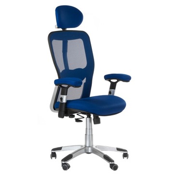 Fotel biurowy ergonomiczny CorpoComfort BX-4147 Niebieski