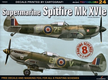 Supermarine Spitfire Mk XVIe (kalkomania) - Kagero miniTopColors No. 24