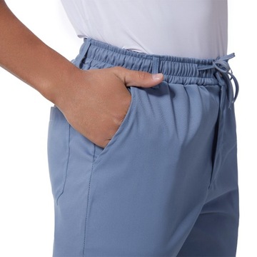 Męskie Spodnie z Bawełny i Lnu Komfortowy Elastyczny Pas Idealne Na Lato