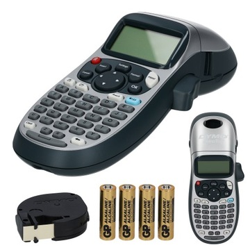 DYMO Drukarka Etykiet Letratag LT-100H Silver + Taśma LT 12mm + 4x Bateria