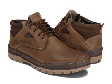 БОТИНКИ ЗИМНИЕ УТЕПЛЕННЫЕ, КОЖАНЫЕ 173 CBR R 41