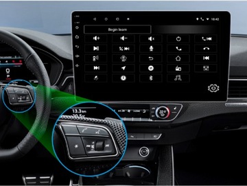 Автомобильная магнитола 1DIN 9 дюймов Android 2/32 ГБ Bluetooth USB CarPlay AndroidAuto