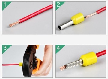 Наконечники, наконечники для кабелей и проводов, 1200 шт.