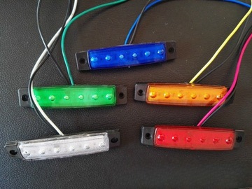LAMPY RUFOWE ŁODZI NAWIGACYJNE PONTOON 6LED