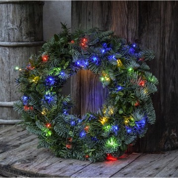 РОЖДЕСТВЕНСКИЕ ОГНИ НА АККУМУЛЯТОРАХ 200 светодиодов 16 м Таймер для наружного использования IP44