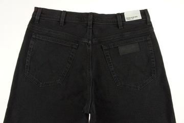 WRANGLER TEXAS SLIM W36 L34 Czarny Jeans 36/34