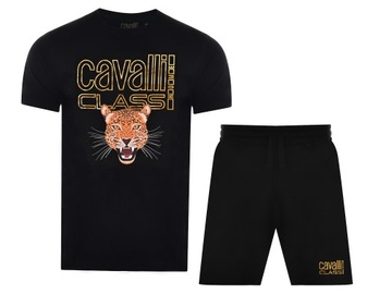 ZESTAW CAVALLI CLASS D001055-B001 T-SHIRT SPODENKI