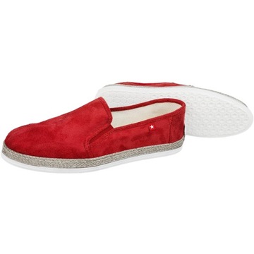 Trampki Slip On Big Star męskie czerwone wsuwane espadryle HH176007 43