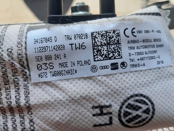 AIRBAG ULOŽENÍ LEVÝ SKODA OCTAVIA III 5E0880241A