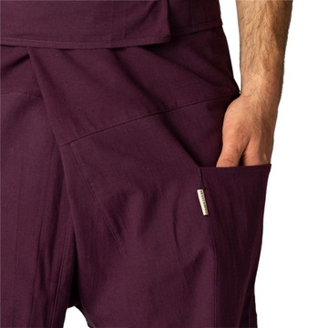 PANASIAM spodnie rybackie tajskie, 100% bawełna, fioletowy, XL