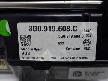 DISPLEJ HEAD UP HUD EVROPA 3G0919608C VW ARTEON 21R