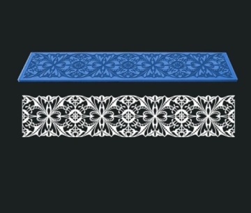 Силиконовая форма Форма силиконового коврика LACE A03030