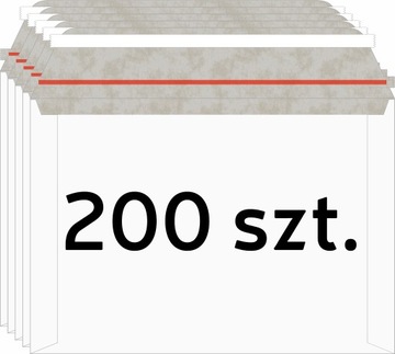 Koperta kurierska tekturowa eco BEZ NADRUKU 250g A4/C4 324x229mm 200 szt.