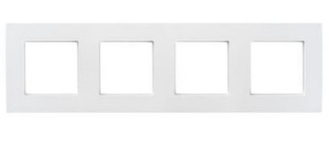 SIMON 10 ЧЕТЫРЕХРАМНАЯ РАМА БЕЛАЯ CR4/11