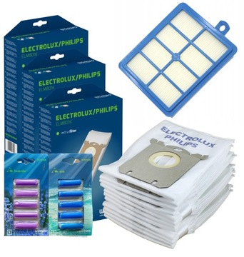 12x WORKI FILTR HEPA DO ELECTROLUX PHILIPS + ZAPACHY ELMB01K