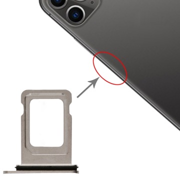 Szufladka sim tacka srebrna do iPhone 11 Pro / 11 Pro Max