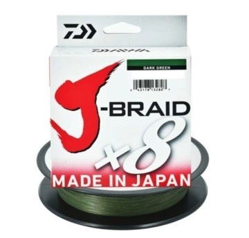 PLECIONKA DAIWA J-BRAID X8 0,16MM 150M DARK GREEN