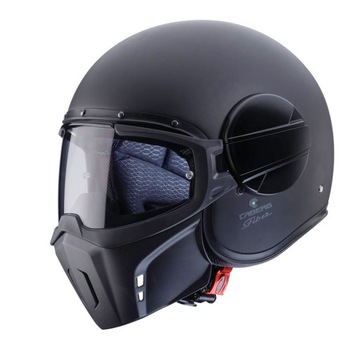 CABERG Kask otwarty GHOST BLACK CAFE CHOPPER M
