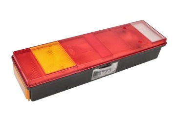 Lampa tył L (z podświetleniem tablicy, odblask, obrysowe boczne, śruby, złą