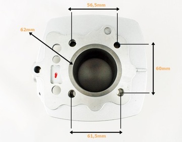 КОМПЛЕКТ ЦИЛИНДР + ГОЛОВКА. 4T 150CCM (62 мм) - РОМЕТ Z
