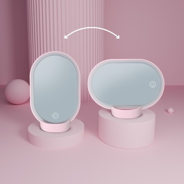 ЗЕРКАЛО ДЛЯ МАКИЯЖА С РЕГУЛИРУЕМОЙ СВЕТОДИОДНОЙ ПОДСВЕТКОЙ VITAMMY CINDI