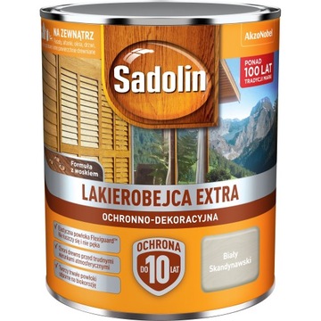 SADOLIN EXTRA LAKIEROBEJCA 0.75L BIAŁY SKANDYNAWSK