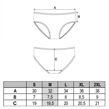 6x Majtki Damskie Bawełniane Figi Bikini Klasyczne Kolorowe MORAJ L