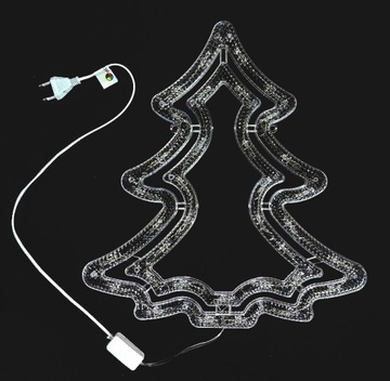 РОЖДЕСТВЕНСКОЕ УКРАШЕНИЕ ОКНА, БЕЛО-ГОЛУБАЯ РОЖДЕСТВЕНСКАЯ ЕЛКА!