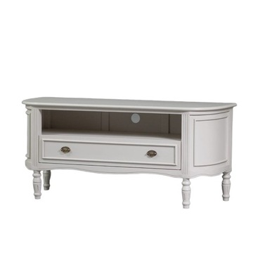 Szafka RTV pod telewizor drewniana stylowa skandynawska shabby chic szara