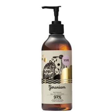 YOPE ŻEL POD PRYSZNIC GERANIUM 400 ML BUTELKA