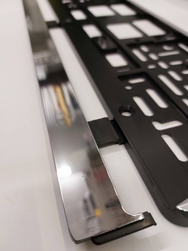 ХРОМИРОВАННАЯ РАМКА НОМЕРНОГО ЗНАКА С РЕКЛАМОЙ