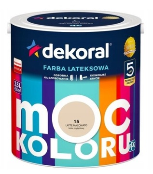 Farba DEKORAL MOC KOLORU latte macchiato 2,5L
