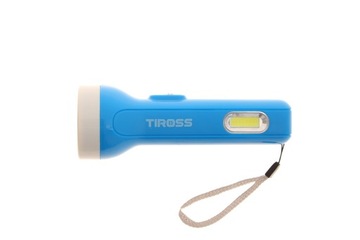 TIROSS LATARKA RĘCZNA TS-2206 I-LED 1W 70LM+1-LED NIEBIESKA LXTS2206N