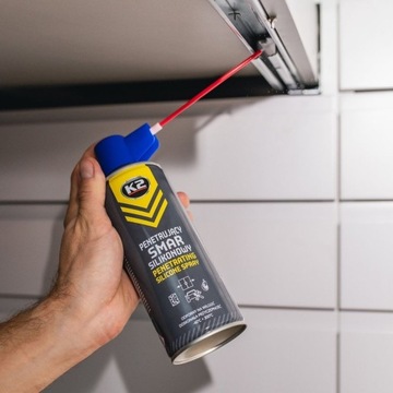K2 SILICONE GREASE в виде распыляемого проникающего силикона для резиновых направляющих петель