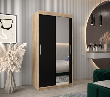 Szafa przesuwna garderoba TOKYO 2 100 z lustrem
