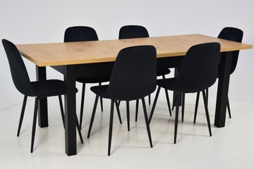 КУХОННЫЙ КОМПЛЕКТ Стол и 6 стульев с мягкой обивкой