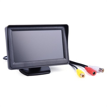 Monitor samochodowy HD o przekątnej 4,3 cala z ekranem TFT LCD