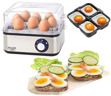 Adler AD44861 яйцеварка серебристый/серый