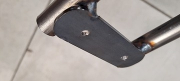 задняя часть мотоцикла, рама, ремонт багажника