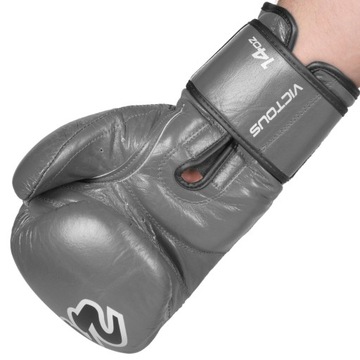BELTOR Rękawice bokserskie VICTOUS szare 10oz