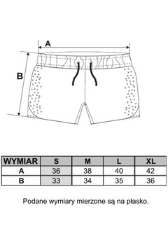 SPORTOWE SZORTY DAMSKIE KRÓTKIE SPODENKI DWUWARSTWOWE FITNESS MORAJ XL