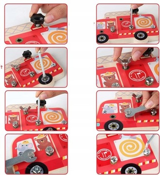 ДЕРЕВЯННЫЙ ПАЗЛ МОНТЕССОРИ ДЛЯ ПОВОРАЧИВАНИЯ ОХРАННИКОВ